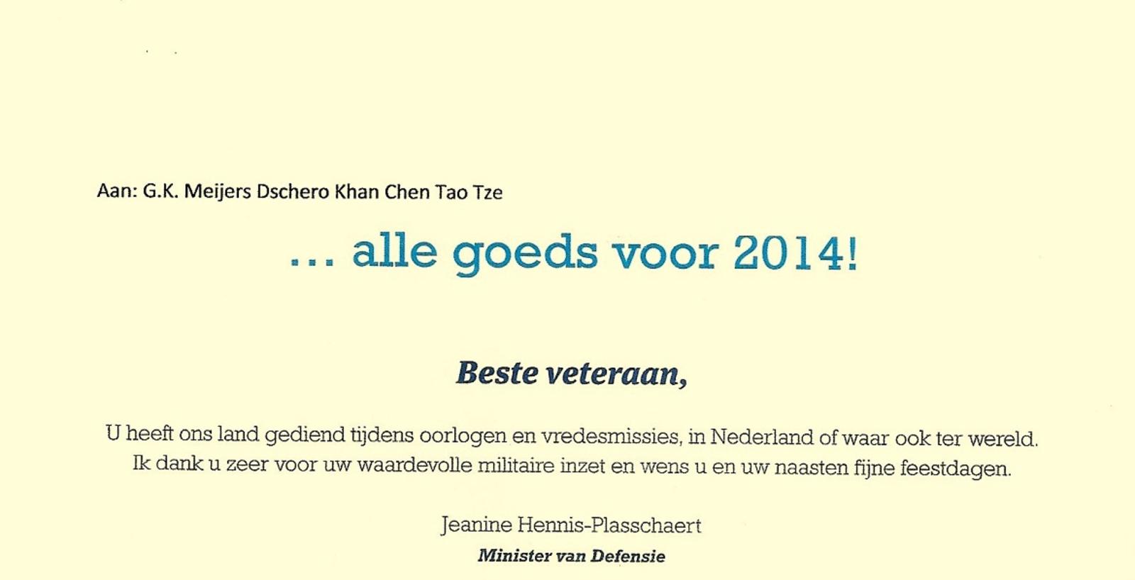 beste wensen 2014